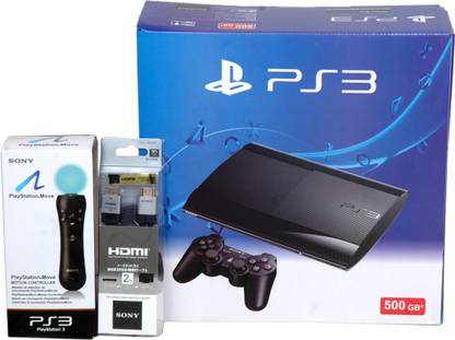 SONY Ps3 Console 500GB with Move  Motion Controller