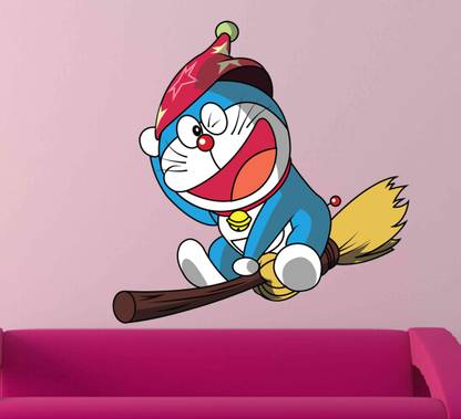 RNG 61 cm Doraemon magic Self Adhesive Sticker