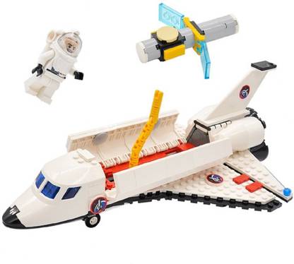 EMOB 297 PCS Satellite Space Shuttle Rocket Educational Block Construction Toy With Astronaut Model Mini Figures
