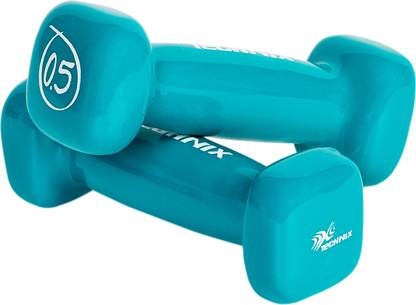 Technix VINYL DUMBBELLS - 0.5kg (Pair) Fixed Weight Dumbbell