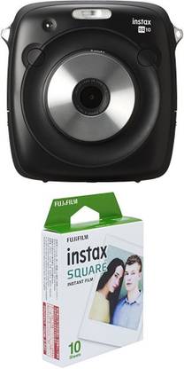 FUJIFILM Instax Square Film (10x1) With Instax Square SQ10 Hybrid Instant Camera