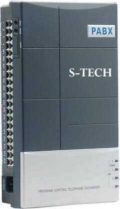 S-tech EPABX Machine CS416 For 4 Main (Trunk) Lines and 16 Extentions Telephone Intercom System Stylish Design Corded Landline Phone