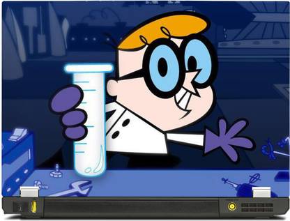 SkinShack Dexter Laboratory Science Lab Cartoon (12.1 inch) Vinyl Reusable Laptop Skin Compatible for 12.1 inch