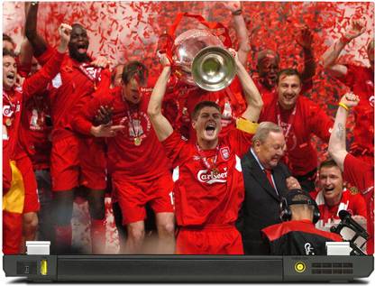 SkinShack New Sparkling Special Steven Gerrard Celebration Champions League Trophy (11.6 inch) Vinyl Reusable Laptop Skin Compatible for 11.6 inch