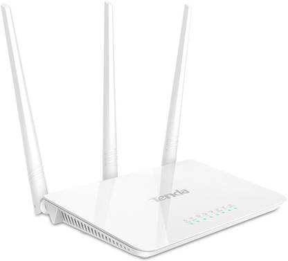 TENDA Wireless Router with 3 antenna Wireless Router 2.4 GHz 300 Mbps Wifi Speed Single Band External Antenna Ethernet (Cable Broadband)