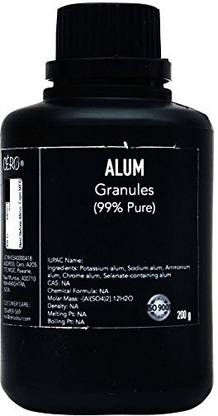 CERO ALUM 99% Pure Granules; Sodium, Potassium, Ammonium alum (200g) Stain Remover