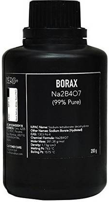 CERO Borax 99%Pure [Na2B4O7] Cas: 1303-96-4 (200G) Stain Remover