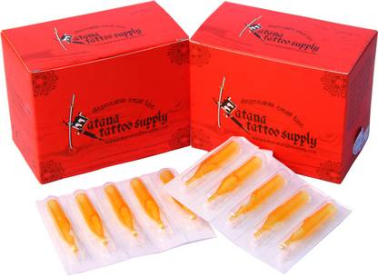 Mumbai Tattoo RED 18 RT Disposable Round, Round Liner, Round Shader Tattoo Needles