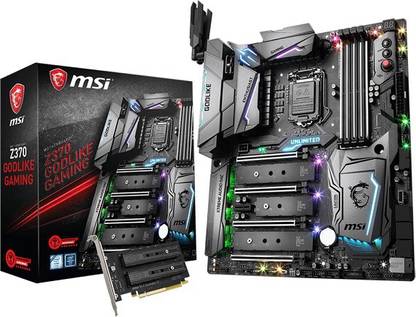 MSI Z370 GODLIKE GAMING Enthusiast LGA1151Socket EATX Intel Z270 Chipset DDR4 Motherboard for Desktop