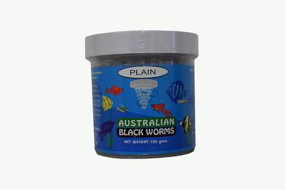 Australian Black Worms plain 150g 0.4 kg Dry New Born, Young, Adult Fish Food