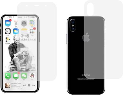 CASE CREATION Front and Back Screen Guard for Apple iPhone 10