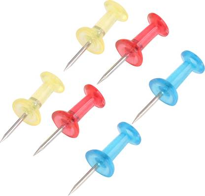 Dreamy Push Pin (Pack of 250 Pcs) in 5 Plastic Boxes Push Pin or notice board pins or Drawing Pins Bulletin Board