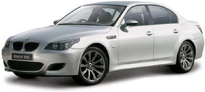 Maisto BMW M5 Diecast Scale Model Car, Scale 1:18, Color - Silver
