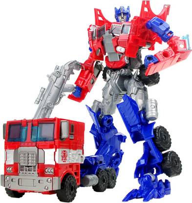 Hum Enterprise Optimus Prime Robot Transformer converting Into Truck For Kids (Red, Blue)
