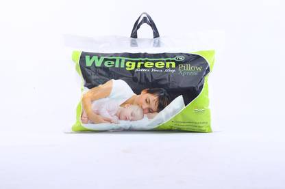 Cotton pillow Polyester Fibre Sleeping Pillow Pack of 2 Solid