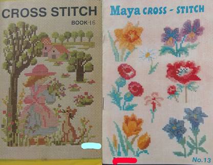 Cross Stitch Design Book Only Design Book (Set Of 8 Different Design Books)