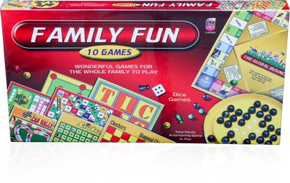 Tiny's World Family fun 10 games in 1 Party & Fun Board Game