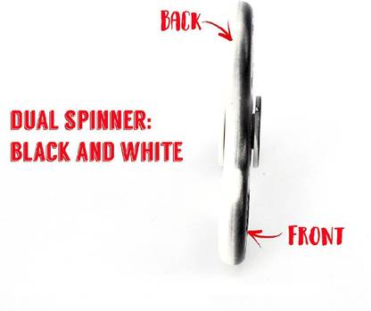 PREMSONS Fidget Spinner 2 in 1 Black plus White