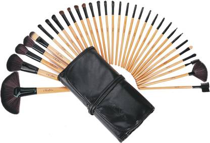 Yoana 32 Pcs Professional Series Makeup Brush Set With Leather Pouch