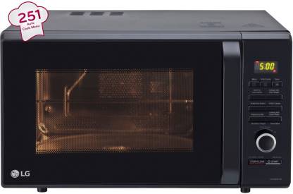 LG 28 L Diet Fry and 360 Motorised Rotisserie for crispy and tasty bar-be-que recipes Convection Microwave Oven