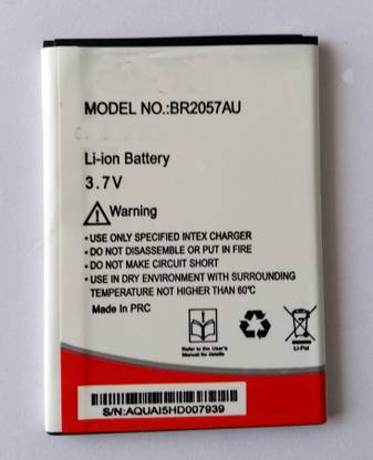 DAWN Mobile Battery For  Intex 100% Original Battery BR2057AU For Aqua I5 HD (Black)