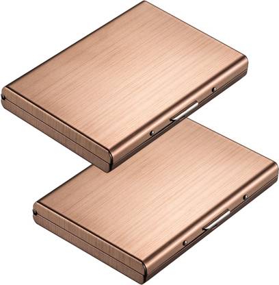 StealODeal |Pack of 2|Rose Gold Special Edition Metal Debit/Credit 6 Card Holder