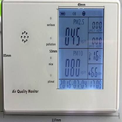 Aeoss Room VOC PM 2.5 and PM10 Detector Air Monitor Indoor Hygro/Thermometer Temperature RH Humidity,for home gas air pollution monitor humidity sensor Humidifier