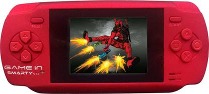 मिताशी Mitashi Game In Smarty V1.0 Handheld Gaming Console With 300 In-Built Games (Red) 300 इन- बिल्ट के साथ