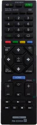 LipiWorld RM-ED054 LCD LED TV Universal Compatible For  LED LCD Sony Remote Controller