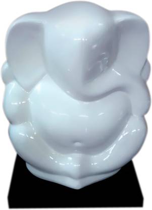 Sunshine Gifting Fine bone china made lord ganesha idol Decorative Showpiece  -  22 cm