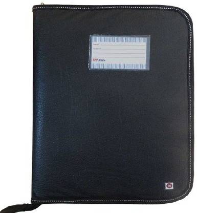 NextWhat Leather Black Chain File Folder