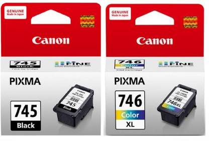 Canon 745 BLACK & 746 XL [SET OF 2] Tri-Color Ink Cartridge