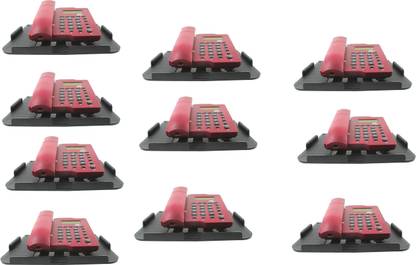 RoyaL Indian Craft Set of 10 PVC Multipurpose Telephone Tray/DTH Tray/Speaker Tray Plastic Wall Shelf