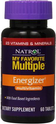 Natrol My Favorite Multiple, Energizer, Multivitamin, 60 Tablets