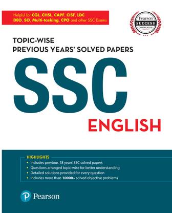 SSC English - Previous Years’ Solved Papers by Pearson