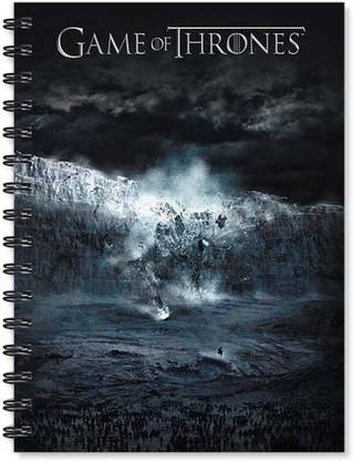 100yellow Notebook | Game of Thrones Quote Print Notebook | Designer Wire Bound Ruled Paper Sheets Personal and Office Stationary Notebooks Diary By 100yellow- (A5 Size) A5 Notebook Ruled 170 Pages