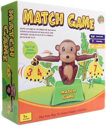 Ruby Monkey Match Math Balancing Scale Number Balance Game Children Educational Toy To Learn Add And Subtract (Multicolor)