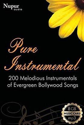 Pure Instrumental - Music Card (200 Melodious Instruments of Evergreen Bollywood Songs) Pendrive Standard Edition