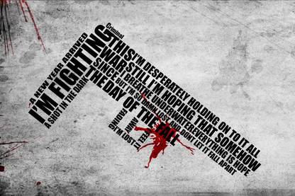 FIGHTING IN THE DARK MOTIVATIONAL POSTER Paper Print
