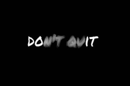 DON’T QUIT INSPIRATIONAL POSTER Paper Print