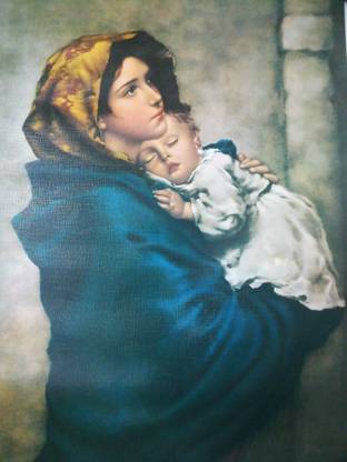 Mother Mary Christian religious photo Photographic Paper