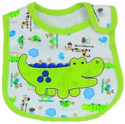 BBS Cotton Waterproof Saliva Bib - Crocodile