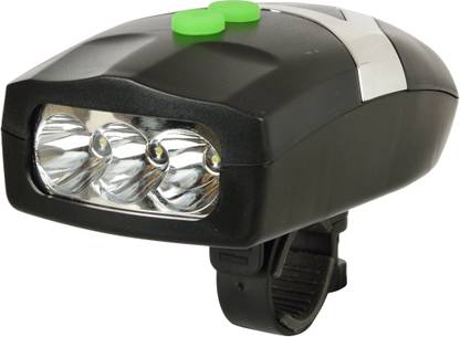 Dark Horse Bicycle 3 LED 3 Mode Front Light & Horn Battery LED Front Light