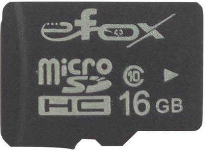 Efox EfoxUltra1616 Micro SD 16 GB SD Card Class 10 85 MB/s  Memory Card Compatible with Tablet, Mobile