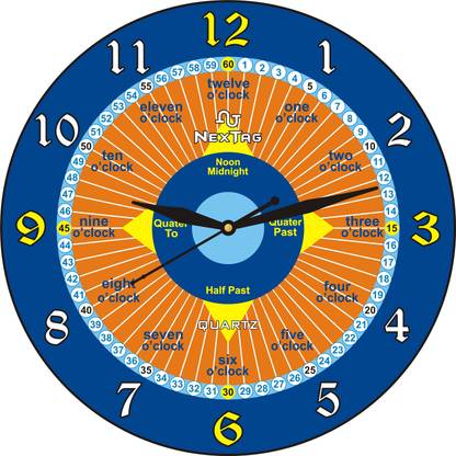 NEXTAG Analog 28 cm X 28 cm Wall Clock