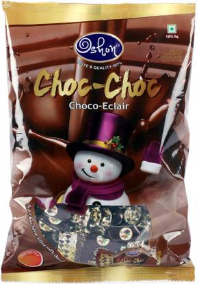 Oshon Choc-Choc Choco Eclair, 115 Pieces Pouch Chocolatey Toffee