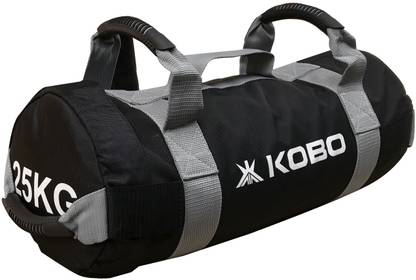 KOBO 25 Kg Sandbag Adjustable Weight Power Training Filled Fitness Cross Functional Exercise Running Workout Sand-Bag (IMPORTED)