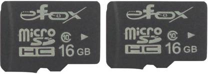 Efox EfoxCombo161920 Memory Card 16 GB SD Card Class 10 85 MB/s  Memory Card Compatible with Tablet, Mobile