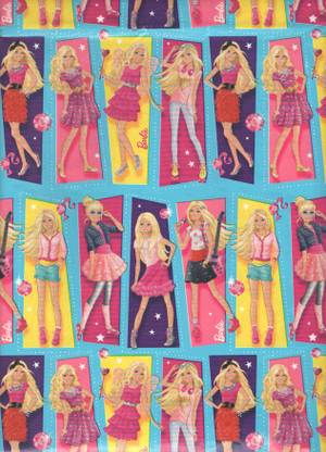 Paraspapermart Barbie printed gift wrapping paper 50*70 size 180 gsm Coloured Paper