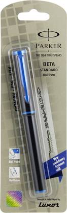 PARKER Beta Std (sys-ark)Black with A.Blu parts Ball Pen